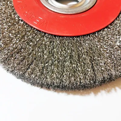 Spazzola circolare in filo di acciaio inossidabile da 0,3 mm per smerigliatrice