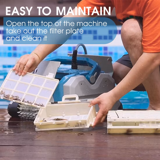 Robot Aspirapolvere per Piscine Automatico Winny Table Swim Aspirazione Zodiac Macchina per il nuoto Solar Skimmer Piscina